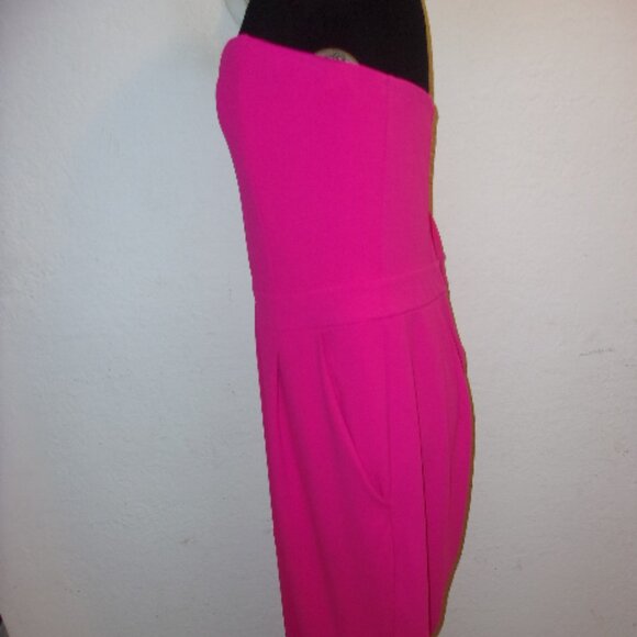 EXPRESS PINK STRAPLESS JUMPSUIT 14 - Picture 5 of 8